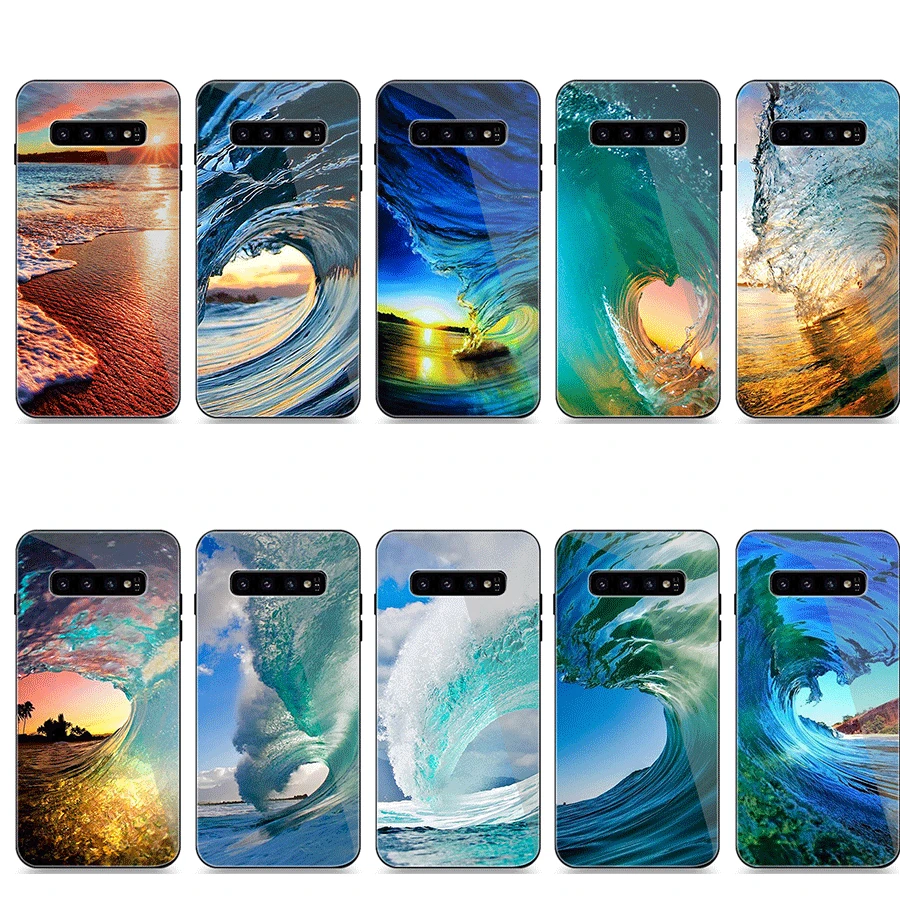 Стеклянный чехол для телефона Samsung S7 Edge S8 S9 S10 Plus S20 Ultra Тыква Хэллоуин | Мобильные