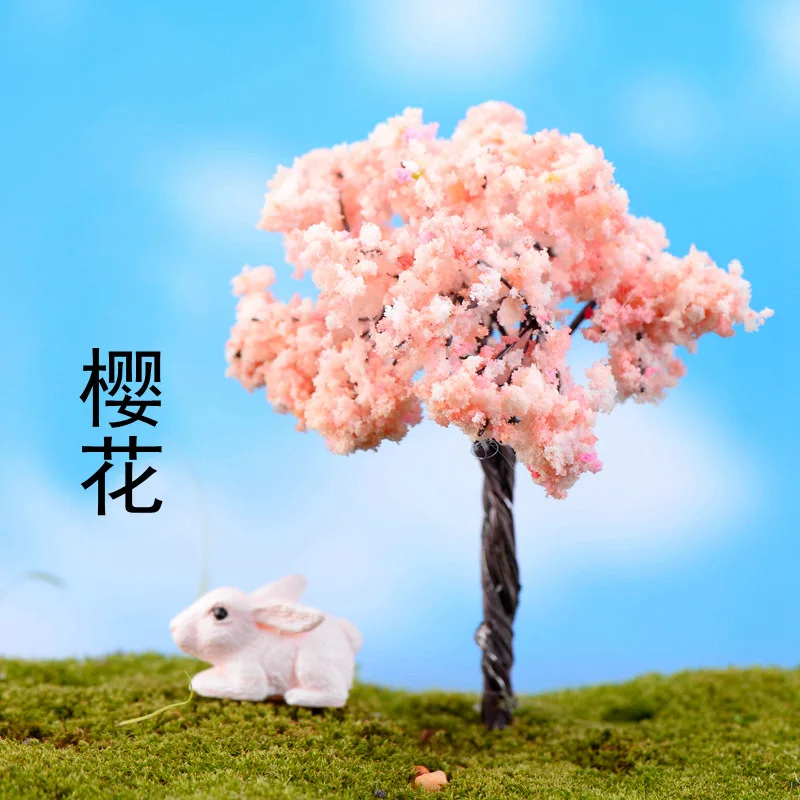 1 шт. миниатюрные миниатюры в виде мини-дерева микро пейзаж из смолы бонсай