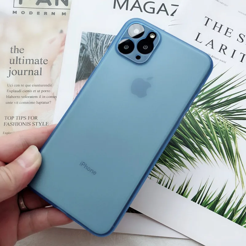 Чехол для iPhone 11 Pro 11Pro MAX Ультратонкий Пластиковый чехол с защитой от царапин 0,3 мм для iPhone X Xs Xr MAX 6 7 8 Plus матовый чехол