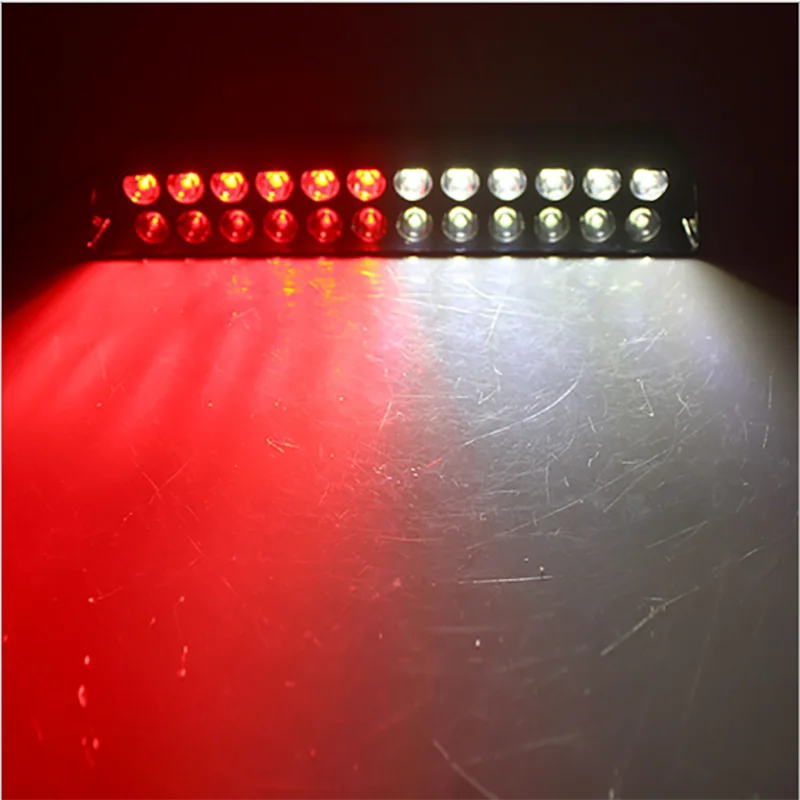 12 Led Полицейский стробоскоп мигающий светильник на лобовое стекло автомобиля Аварийный Предупреждение светильник красный синий желтый безопасный светильник