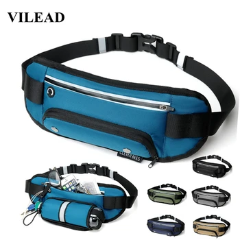 

Vilead Outdoor Sports Nylon Running Bag Waterproof Cellphone Holder Fitness Waist Bag Multi-functional Sorting Travel Backpack