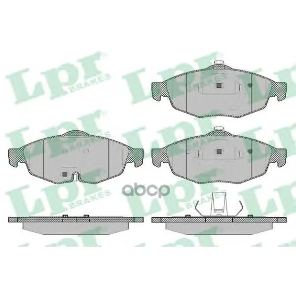 Колодки Тормозные Chrysler Sebring 2.0-2.7 01- /Volga Siber 08- Передние Lpr 05p1356 Lpr арт. 05P1356