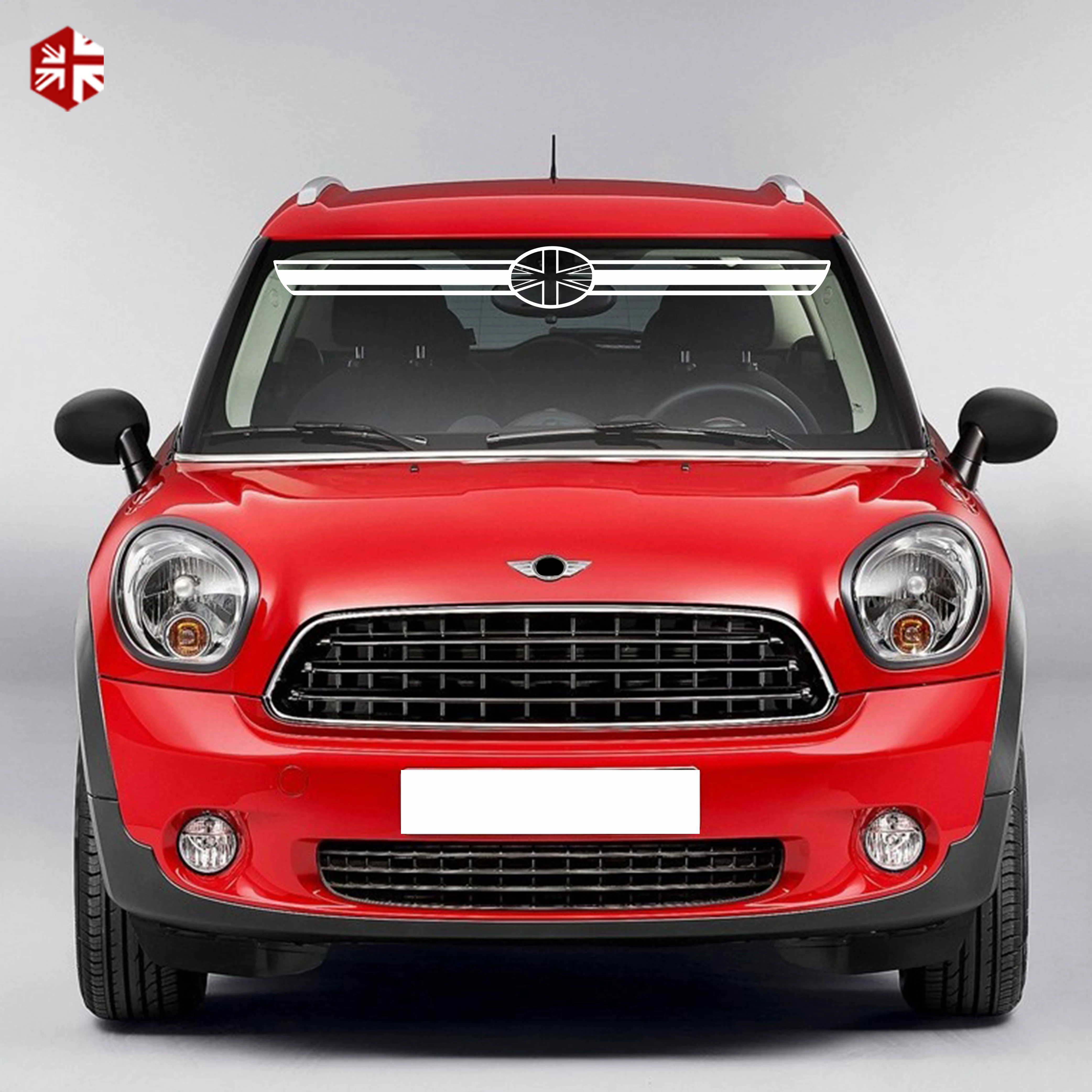Светоотражающая наклейка на лобовое стекло автомобиля Union Jack для MINI Cooper R50 R55 R56 R57