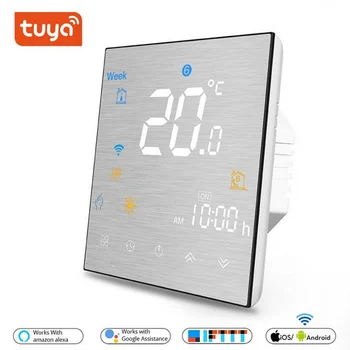 

Intelligent thermostat WiFi control floor heating phone voice function and Amazon echo Google cooperation