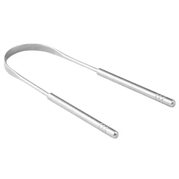 

U-Shaped Tongue Scraper Tongue Cleaning Brush Tongue Brush Stainless Steel Tongue Scraper Tongue Coating Cleaner