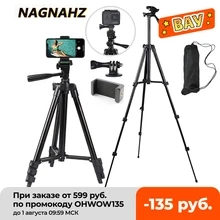 Штатив для телефона Nagnahz, Универсальный алюминиевый Трипод 40 дюймов, для съемки фото, подходит для Gopro, iPhone, Samsung, Xiaomi, Huawei Штатив для телефона Nagnahz, Универсальный алюминиевый Трипод 40 дюймов, для съемки фото, подходит для Gopro, iPhone, Samsung, Xiaomi, Huawei
