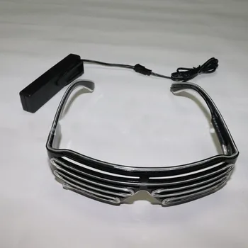 

Square Led Glasses Novelty Toys Shutter Flash LED Glasses Glowing Decorative For Halloween Decoration