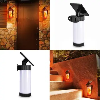 

Creative Solar Lamp LED Solar Powered Flickering Fire Light Wall Waterproof Outdoor Decor Flame For Garden Lighting Landsca O5T4