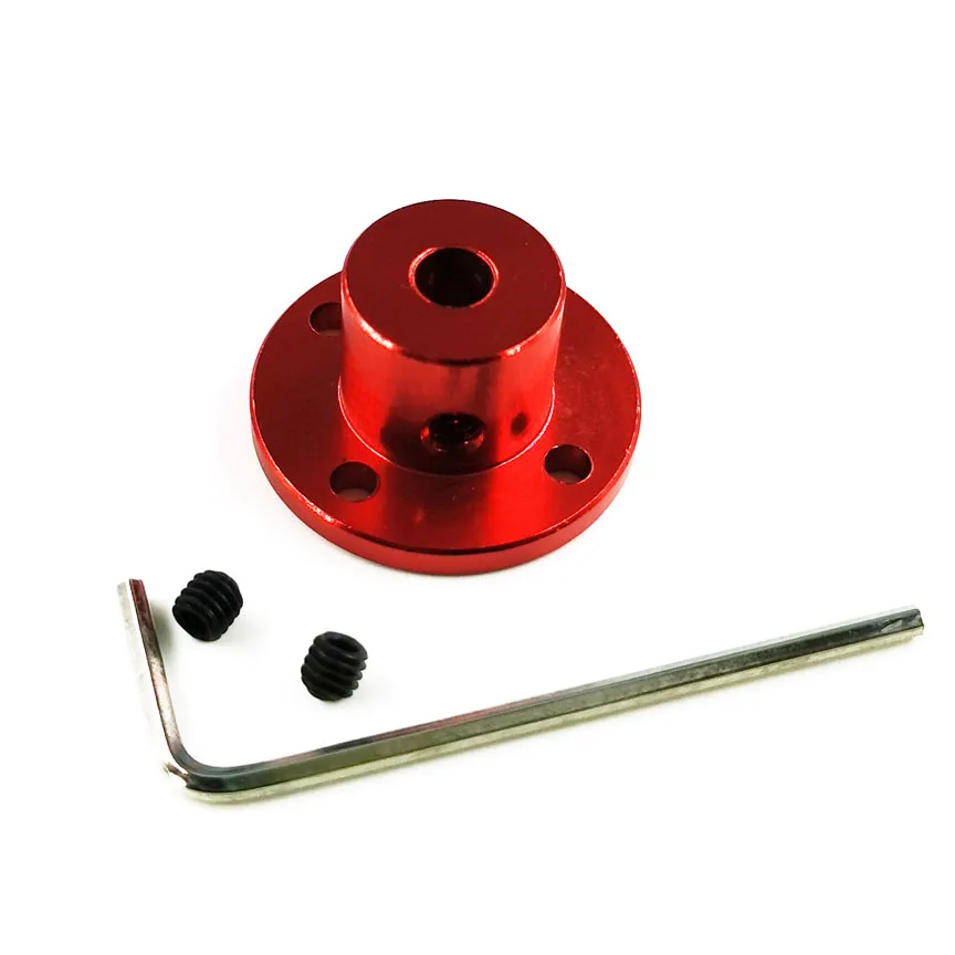 

Red Aluminum Alloy Flange Coupling 3-8mm Rigid Shaft Couplings Optical Axis Support Fixed Seat