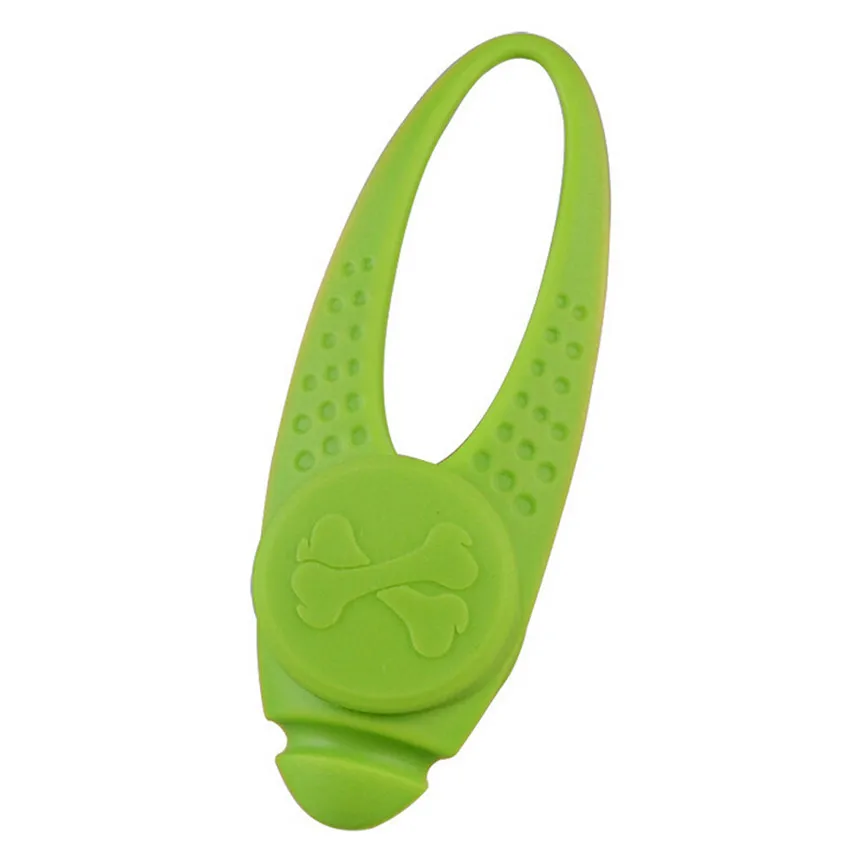 Green Pet LED Safety Pendant Necklace Flashing Glow Light Night Light Blinking Collar Pendant for Pet Dog Puppy 8x2.5cm Dropshipping - Color: Green