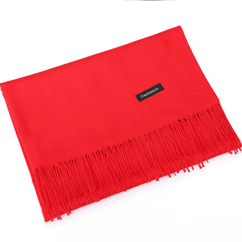 

Solid Color Thorn Fur Shawl Women's Autumn And Winter Thick Warm Cold Monochrome Faux Cashmere Scarf Annual General Meeting Embr