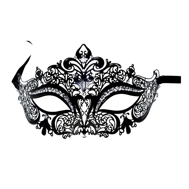 

Quality Metal Mask Masquerade Masks Luxury Diamond Metal Blindages Mask
