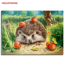 Животный мир, сделай сам, краска по номерам, настенная художественная картина, холст, краска, домашний декор, акриловая краска, для гостиной, украшение для дома