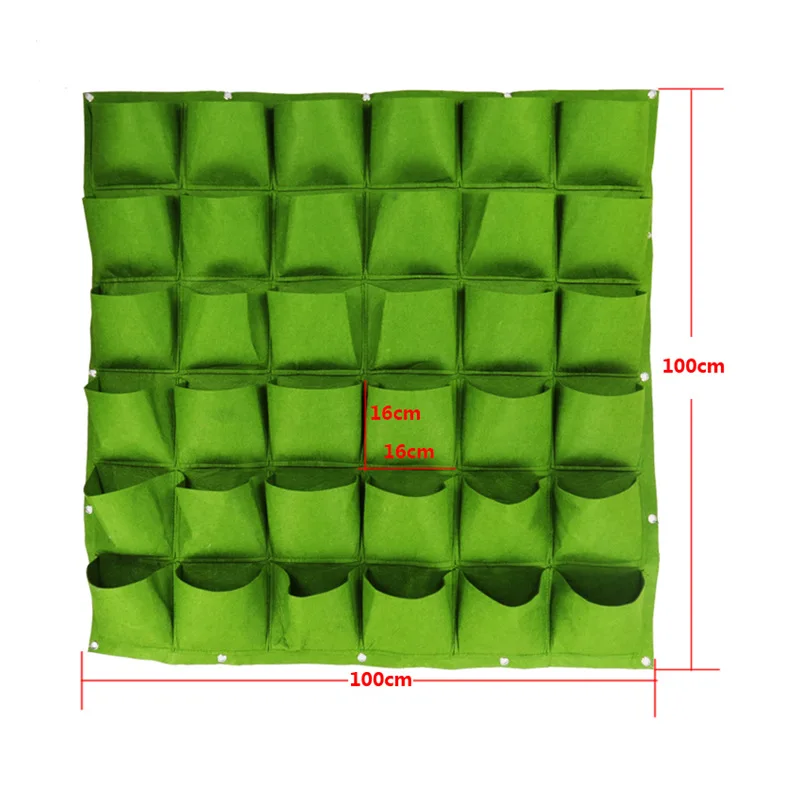 36 карманов садовый войлочный горшок растительный мешок корень контейнер Выращивание овощей инструмент
