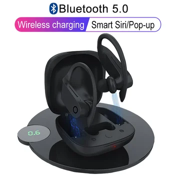

B10 True TWS Wireless Bluetooth 5.0 Earphones Sports Ear Hook earbuds Waterprof Headphones Wireless Charge stereo Headset