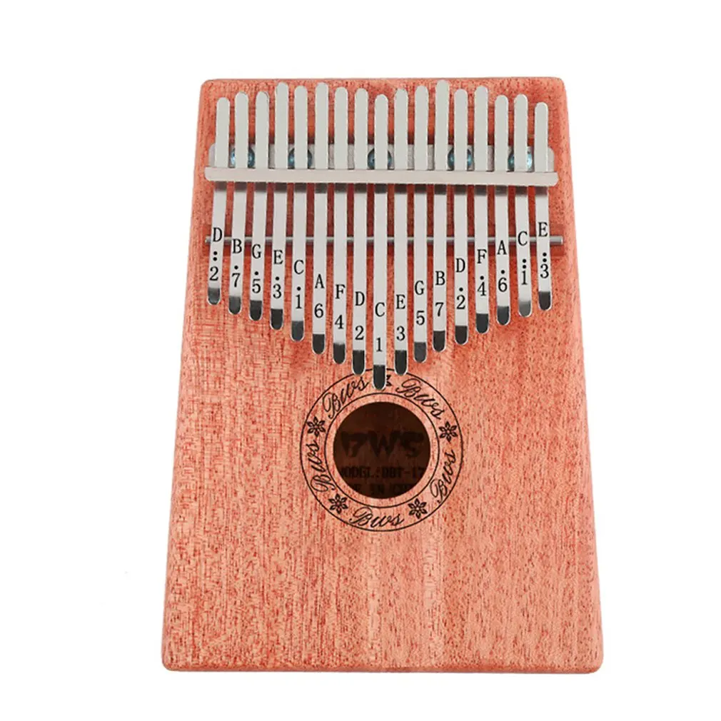 

Thumb Piano 17 Sound Finger Piano Wooden Finger Music Learning Instrument Music Toy Musical Instrument Veneer Mahogany