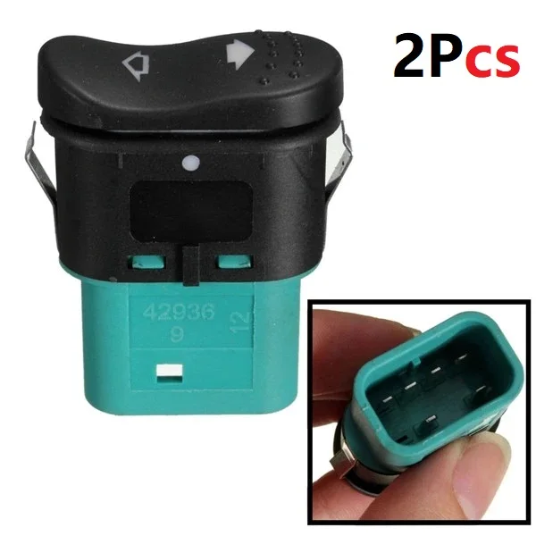 Interruttore A Bilanciere Per Finestrino Elettrico Per Auto 2 Pezzi Anteriore Sinistro E Destro Per Ford Transit Mk7 2006-2013 1383293