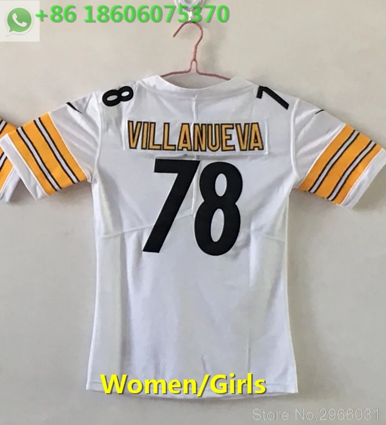 A+++ качество для женщин ben roethlisberger 7 Le'Veon Bell 26 Antonio коричневый 84 T.J. Ватт 90 Джерси Питтсбург - Цвет: for women