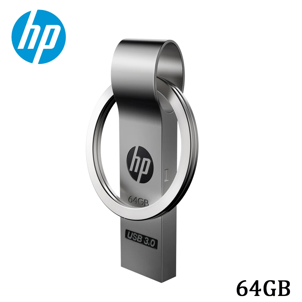 Hp Mini Metal флеш-накопитель USB 3,0, 128 ГБ, 64 ГБ, 32 ГБ, 16 ГБ, флеш-накопитель на ключ, портативная карта памяти, флешка для хранения, флэш-диск