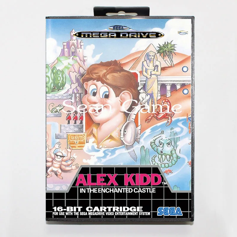 Игровая карта Elevata prestazione 16 Bit MD для sega Mega Drive чехол alex kidd с розничной коробкой |