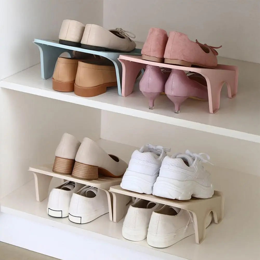 Shoe Holder Storage Rack Double Shelf