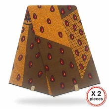 Африканская восковая ткань с принтом Хлопок Шитье Анкара африканская ткань 12 ярдов Нигерия Гана ткань для DIY свадебного платья 91611