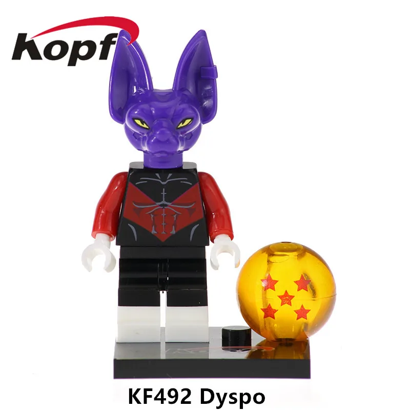20 штук фигурки Dragon Ball Z Zamasu Android Dyspo Kaio Shin Bills Goku Ssj Xeno Majin Boo строительные блоки игрушки для детей KF490 - Цвет: KF492 20Pcs No Box