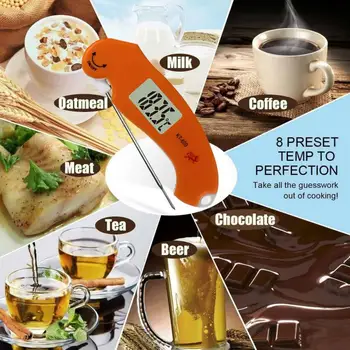 

1PC Electronic Thermometers Hand Brewing Coffee Measuring Water Temperature Household Kitchen Probe Baking Oil Temperature Probe