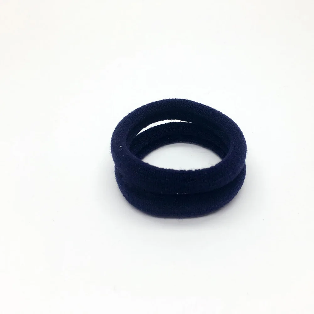 Dark Blue - 20 PCS 20 шт. яркие цвета резинки детские безопасные эластичные резинки для волос конский хвост держатель для девочек женские аксессуары для волос - Цвет: Dark Blue - 20 PCS