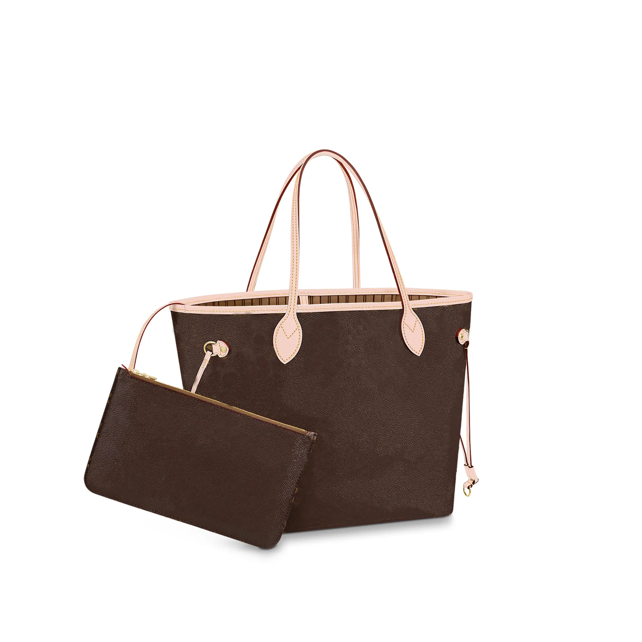 Top Quality Neverfulls Bags For Women 2021 Shopping Handbags Luxury Brand Shoulder Bag Canvas Leather Neverfull MM/GM |
