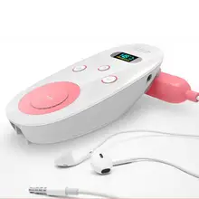 Atualizado 3.0mhz doppler fetal monitor de freqüência cardíaca em casa gravidez bebê fetal som detector de freqüência cardíaca display lcd sem radiação