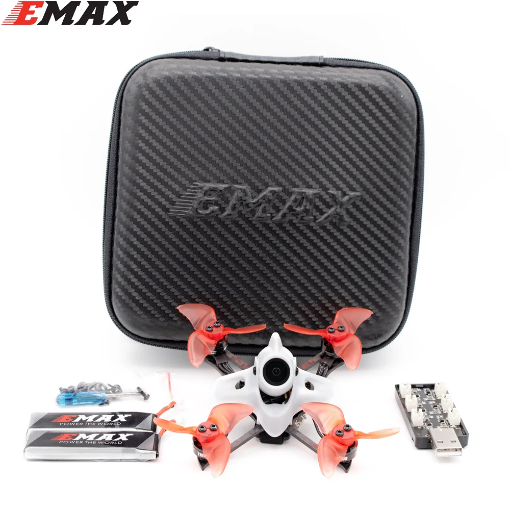 $51.99 Emax TINY II Race Indoor FPV Racing Drone Carbon With F4 FC 7500KV motor Runcam Nano Cam
