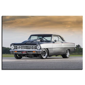 

1967 Chevy Nova Super Car Poster Print for Home Decor Wall Art Picture Canvas Painting Decoration For Living Room