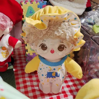 

[MYKPOP]KPOP Doll's Clothes & Accessories: Bodysuit Pajama & Hat 2pc Set for 20cm doll (without doll) Fans Collection SB20100801