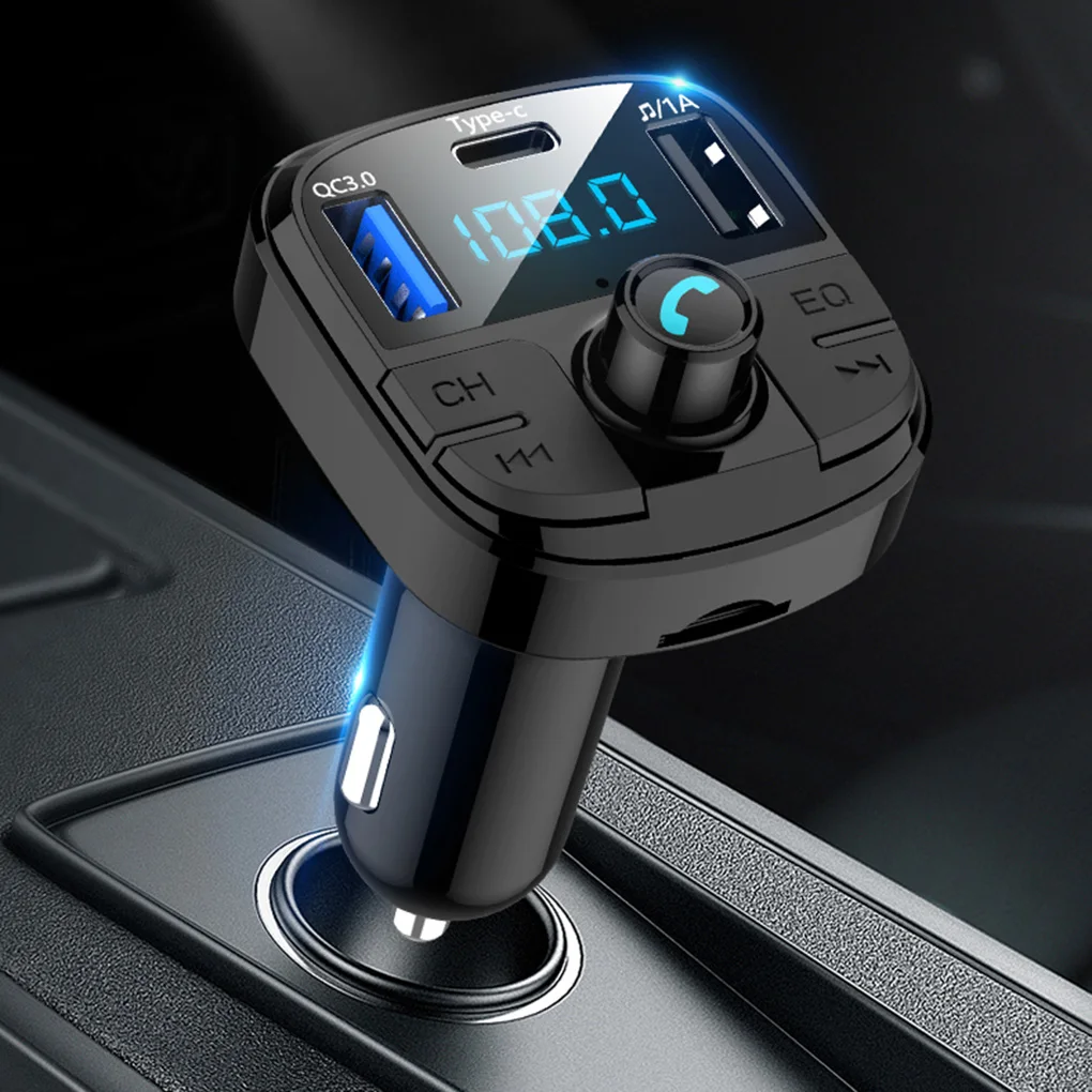 FM передатчик автомобильный беспроводной Bluetooth 5,0 комплект Авто MP3 плеер Поддержка U диск TF карта ЖК громкой связи