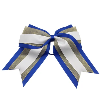 

10pcs 7inch Double Layers Solid Hair BowsCheer Bows Elastic Hair Bands Grosgrain Ponytail For Kids Girls Hair Accessories gifts