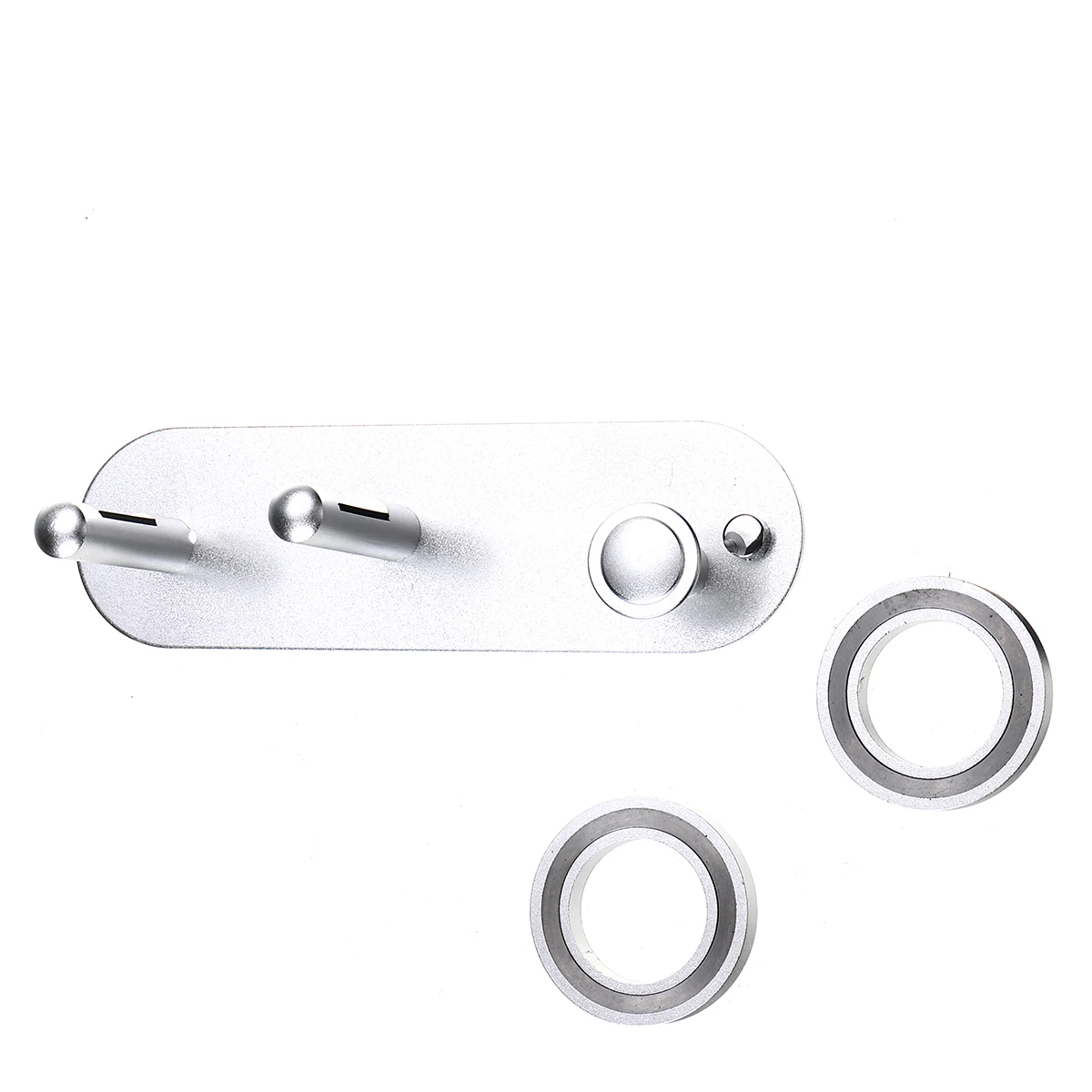 Sliver 3pcs Настенный держатель для фена, стойка для фена, настенный кронштейн для ванной комнаты, органайзер, полка для суперзвукового фена Dyson - Цвет: Sliver 3pcs