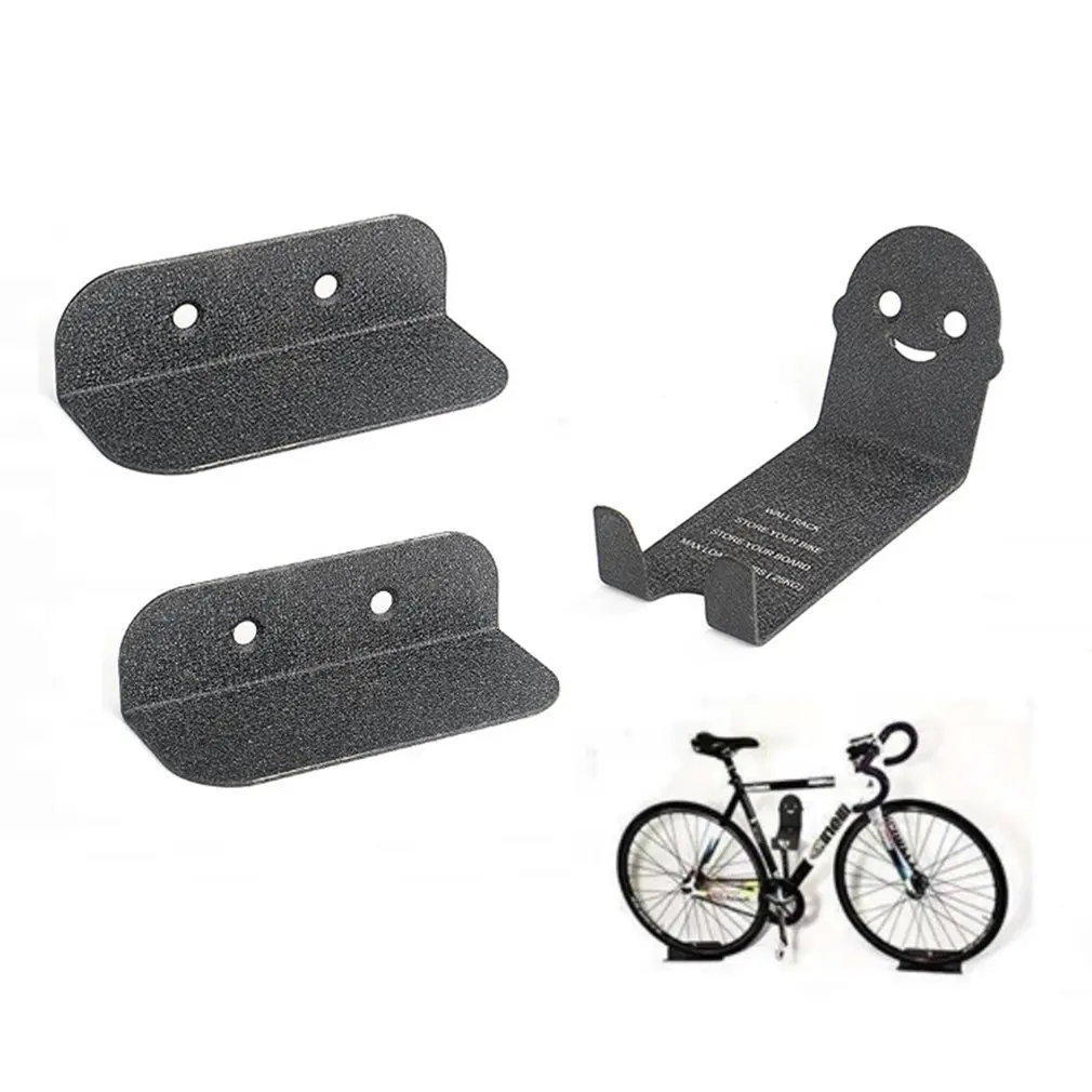 

3pcs/set Bicycle Decoration Hanger Wall Smile Display Stand Home Simple Bicycle Storage Hook High Carbon Steel Material
