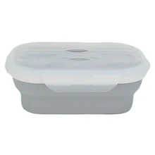 Кухонные силиконовые складные Складные Ланч-боксы для кемпинга, походов, микроволновки, еда, закуски, ужин, ведро, столовая посуда