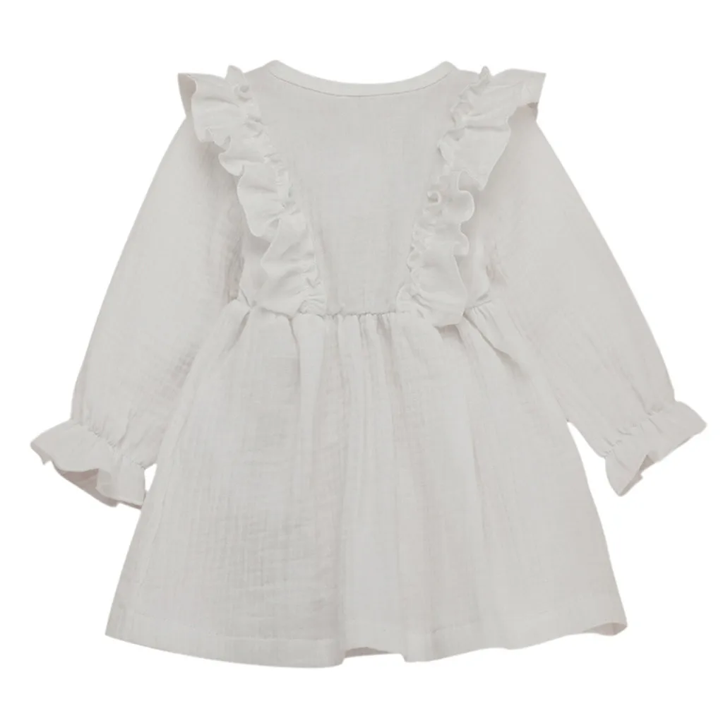 Платье; платье для девочек; vestidos; Детские платья для девочек; vestido infantil; рождественское платье на Хэллоуин; vestido robe; однотонное платье с длинными рукавами; Z4
