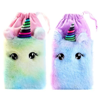 

Cartoon Unicorn Plush Glasses Bag Coin Purse Storage Bag
