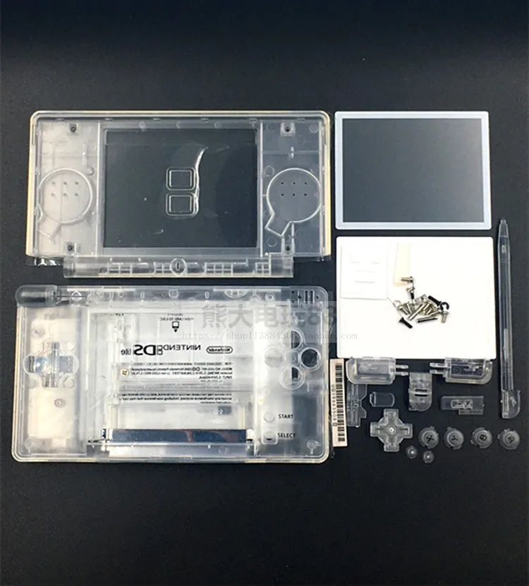 Полный ремонт деталей корпус на замену Чехол комплект с отверткой для nintendo DS Lite NDSL