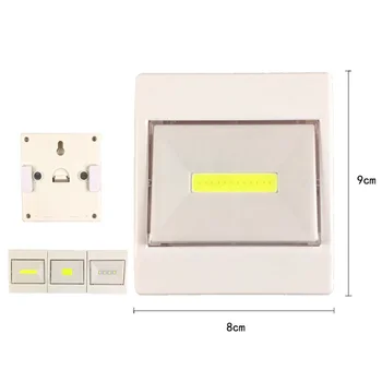 

Waterproof COB LED Magnetic Switch Night Light Battery Operated Cordless Under Cabinet Lighting With Magnetic Sticker Night Lamp