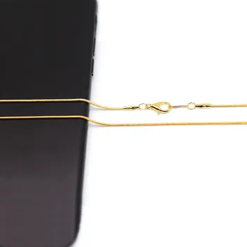 

40cm for Necklaces Snake Chains Link Ring Stainless Steel Link Chains Tail Extender Chain Necklaces For Jewelry making supplies