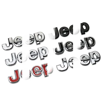 

3D Metal for JEEP Premium Car Side Fender Rear Trunk Emblem Badge Sticker Decals for Chrysler JEEP Grand Cherokee Wrangler Compa