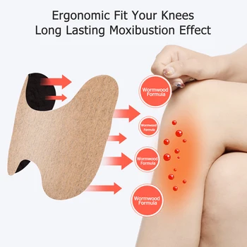

Wormwood Self-heating Knee Sticker Moxibustion Therapy Knee Patch Knee Plaster Sticker Relief Knee Joint Ache Pain Body Patch