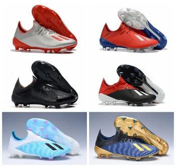 

2019 new arrival mens soccer shoes X 19.1 FG soccer cleats outdoor football boots Tacos de futbol high quality
