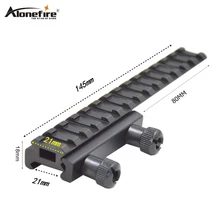Alonefire Y0032-D Flattop Riser удлинитель база ласточкин хвост рельсовый адаптер страйкбол винтовка дробилка огни лазерный прицел Прицелы