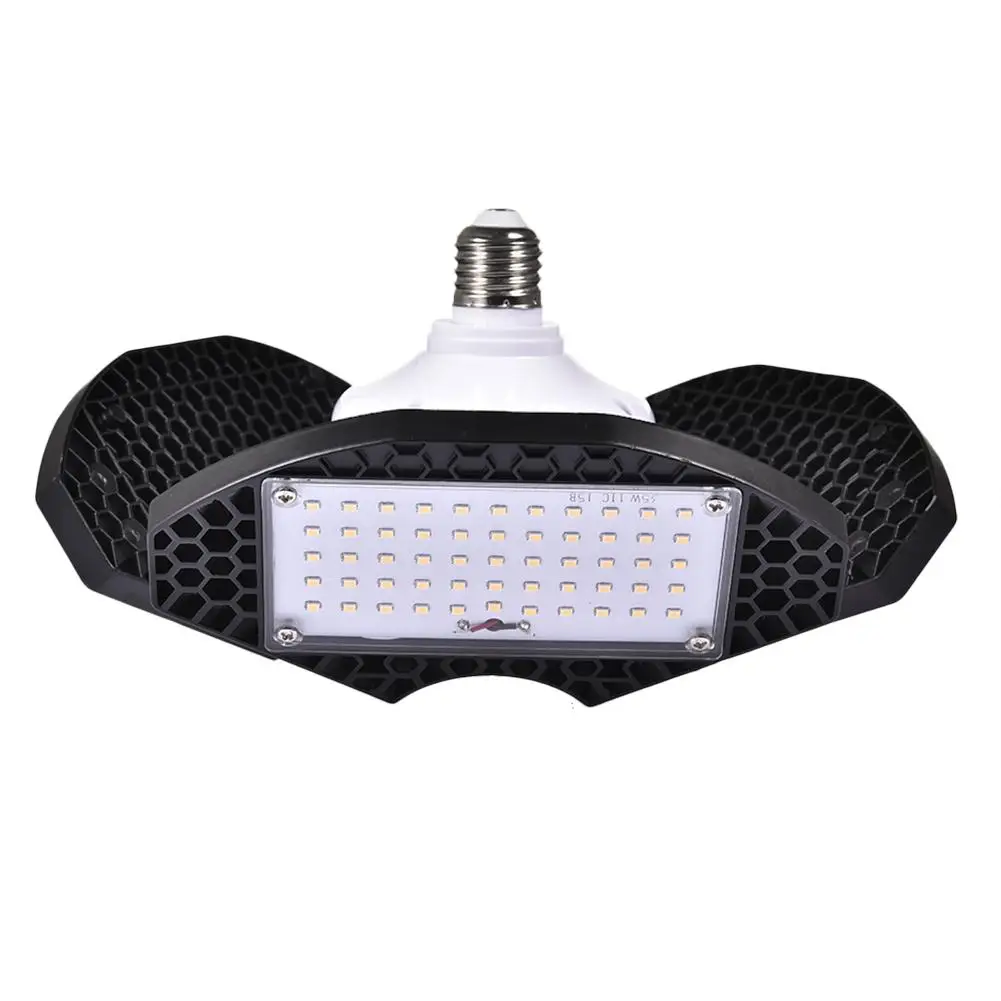 AC85-265V E27 60 Вт/100 Вт деформируемый светодиодный потолочный светильник для гаража водонепроницаемый 2835 Светодиодный Освещение для гаражной мастерской с регулируемыми панелями