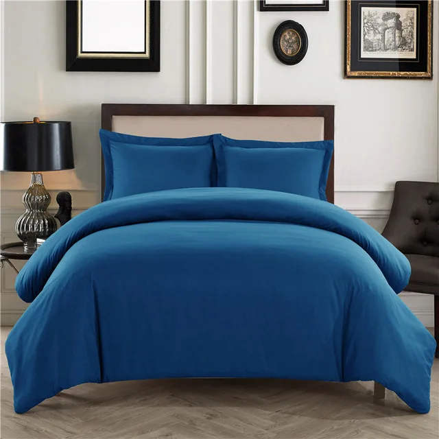 Nordic Solid Comforter Duvet Cover Queen King Bedding Sets Quilt Cover Sets QQ01 - Цвет: 5